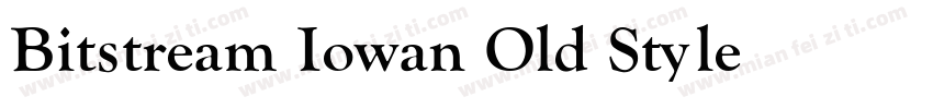 Bitstream Iowan Old Style Bold字体转换